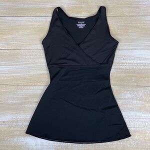 SPANX by Sara Blakely Size S Black Shaper Wrap Cami Tank Shapewear Criss Cross